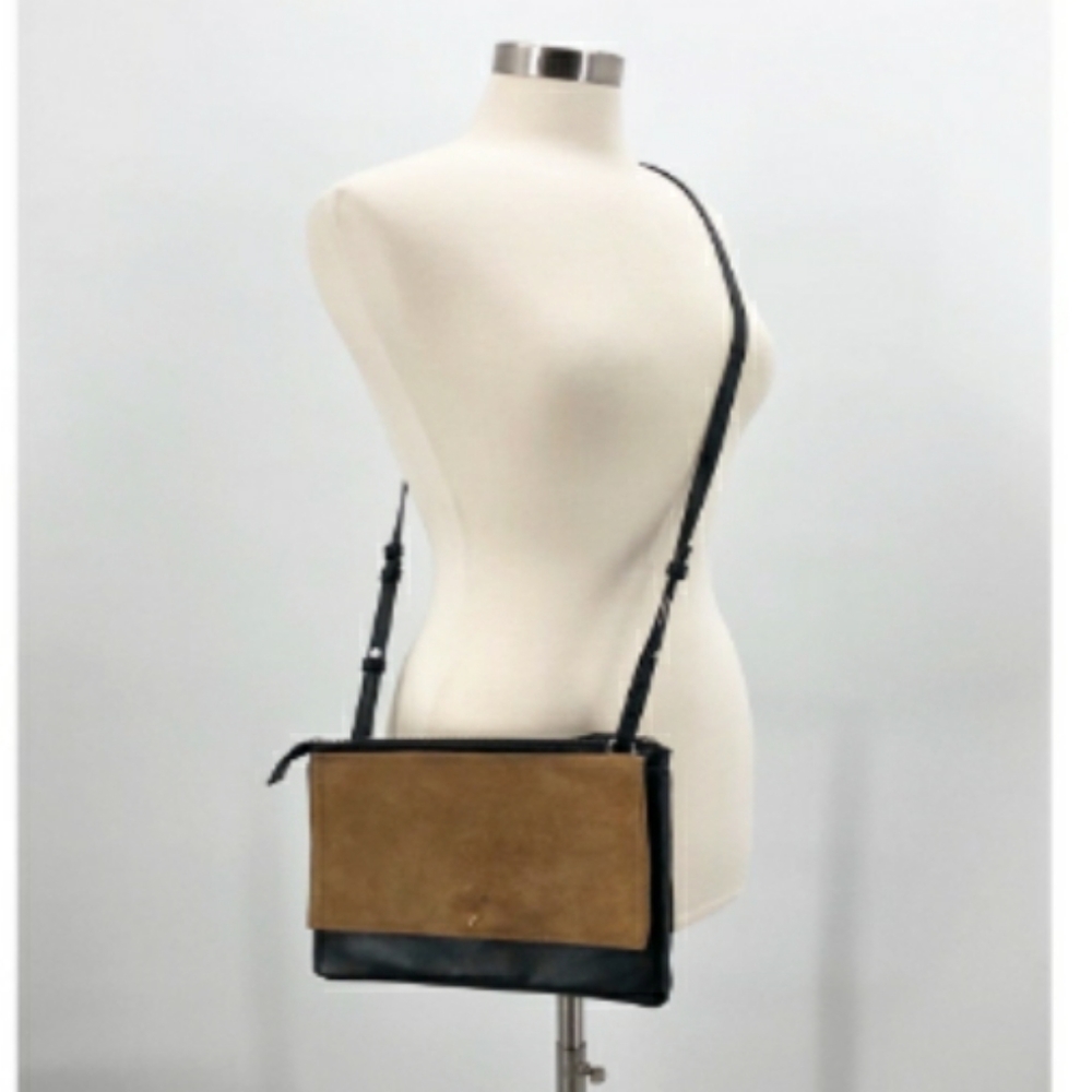 Zara Suede Leather Envelope Crossbody